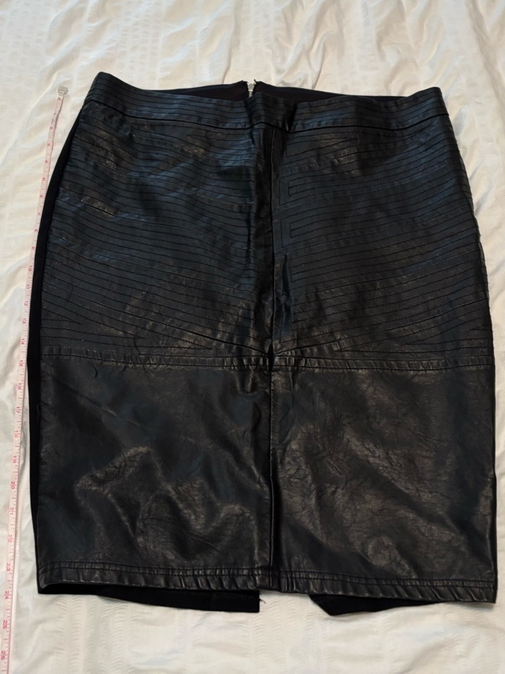 torrid -Rebel Black Faux Leather Pencil Skirt